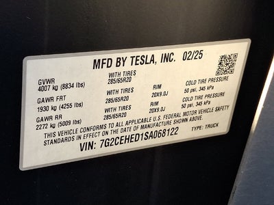 2025 Tesla Cybertruck All-Wheel Drive