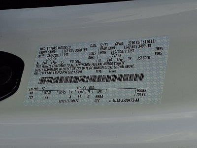 2023 Ford F-150 XL 4WD Reg Cab 6.5' Box