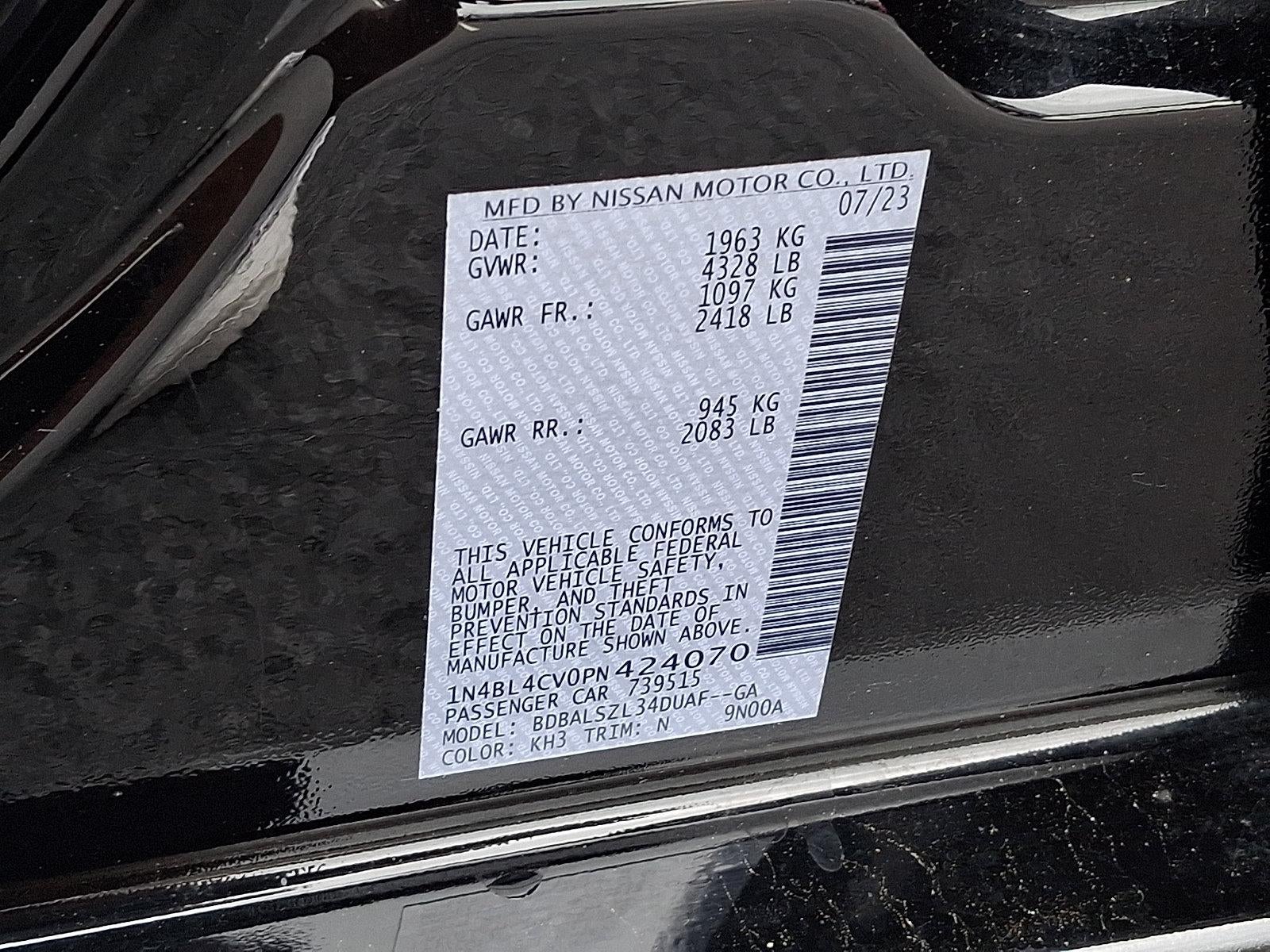 2023 Nissan Altima SR