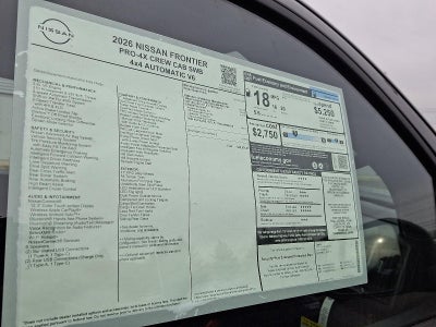 2026 Nissan Frontier Crew Cab PRO-4X®