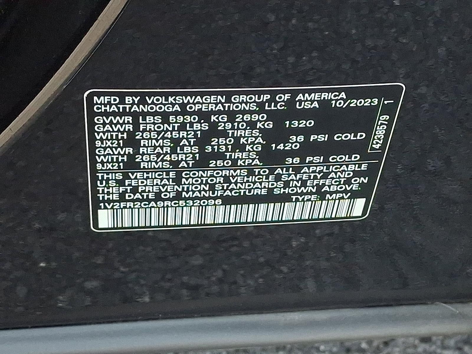 2024 Volkswagen Atlas 2.0T SEL Premium R-Line 4MOTION