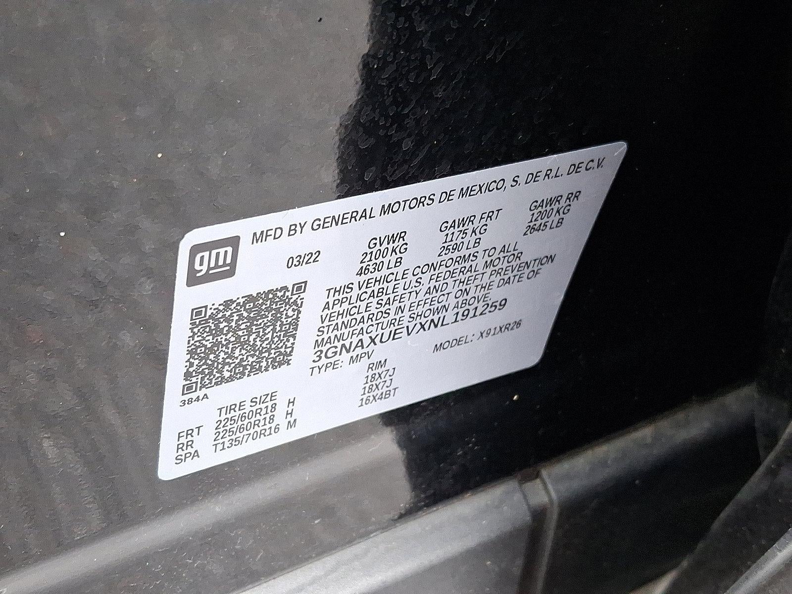 2022 Chevrolet Equinox AWD 4dr LT w/1LT