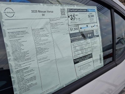 2025 Nissan Versa SV