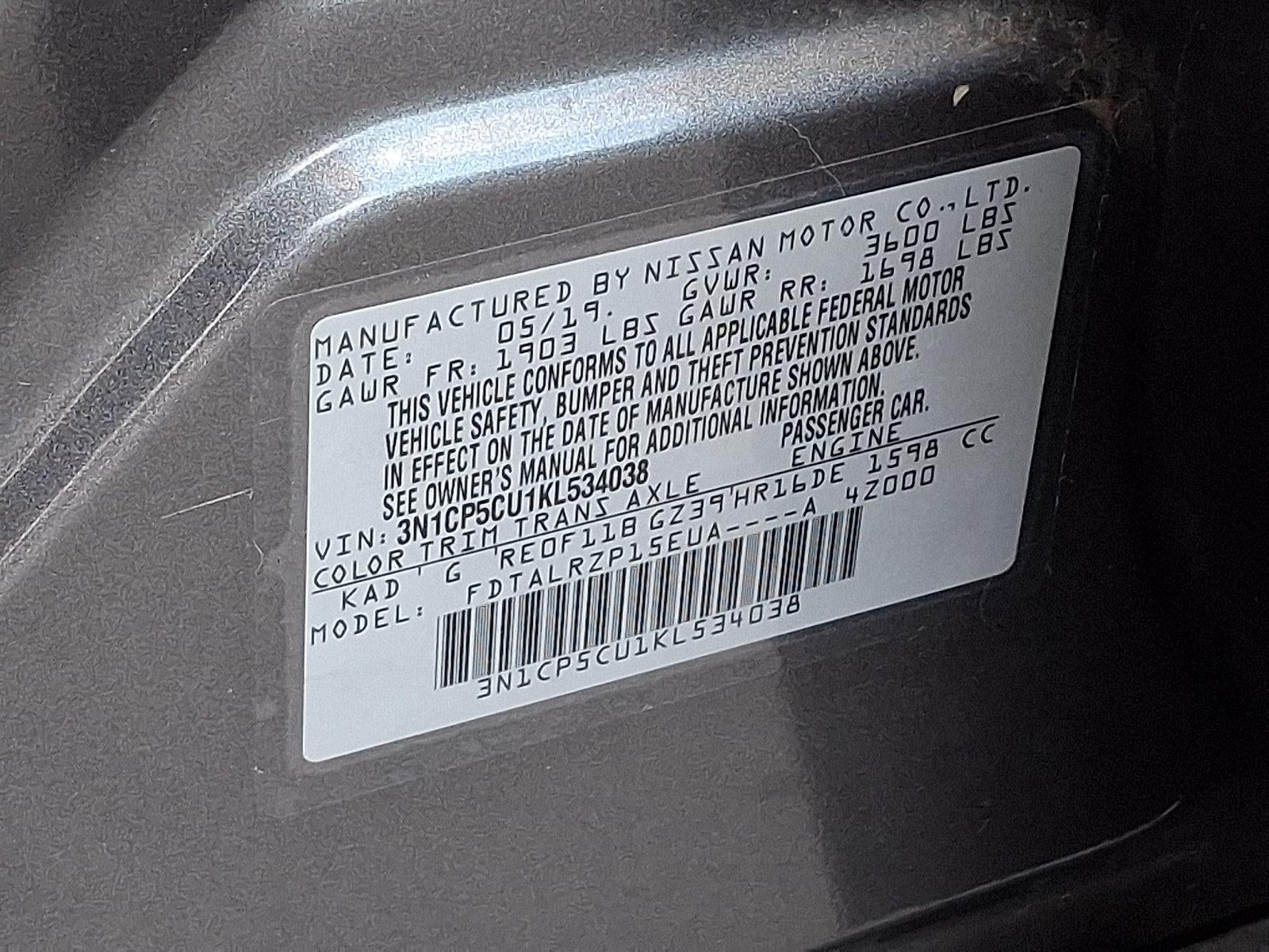 2019 Nissan Kicks S