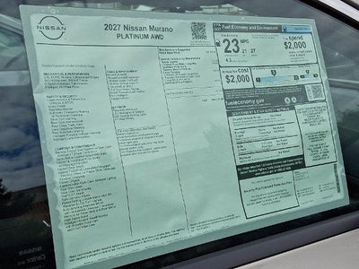 2027 Nissan Murano Platinum