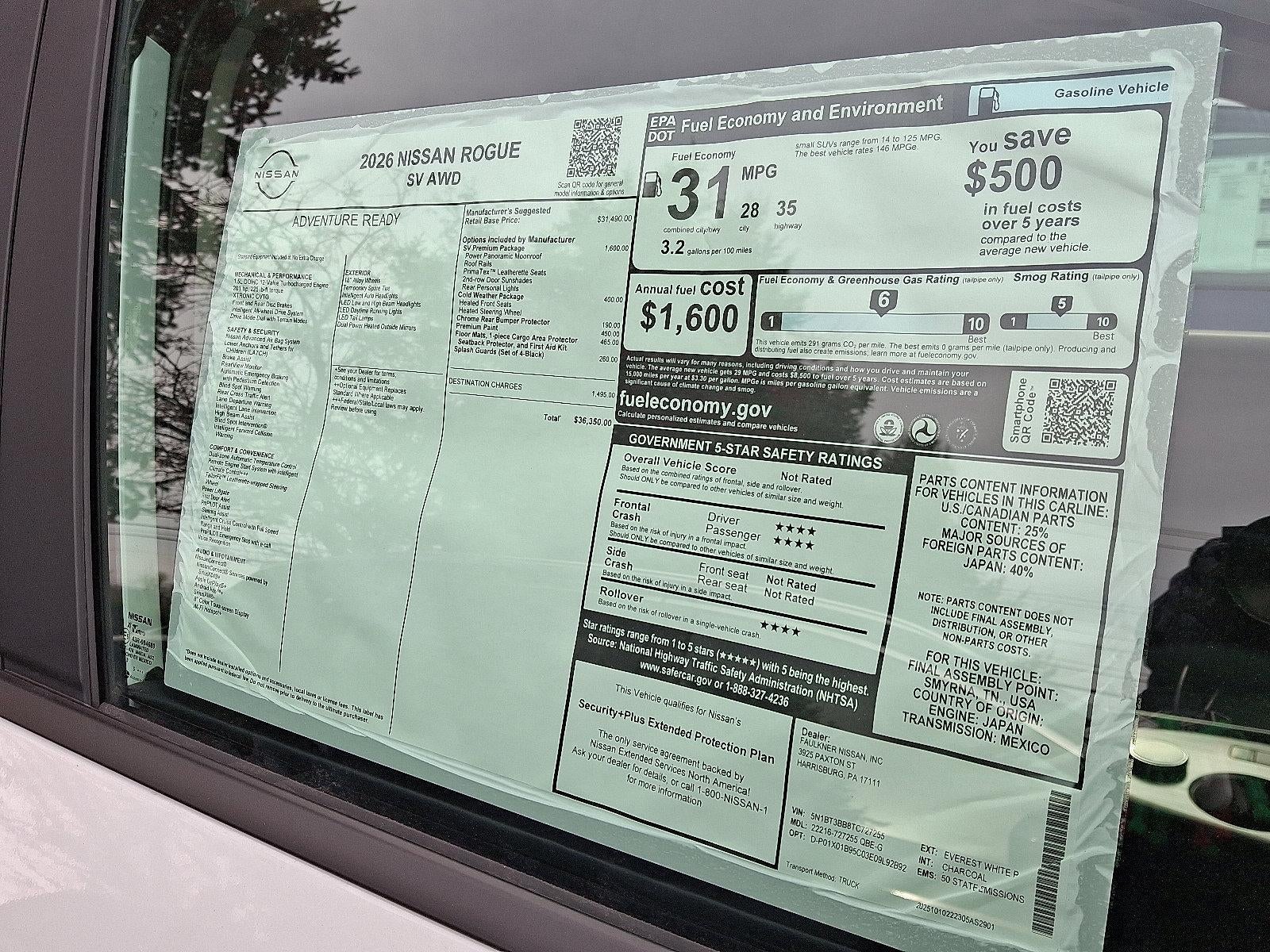 2026 Nissan Rogue SV