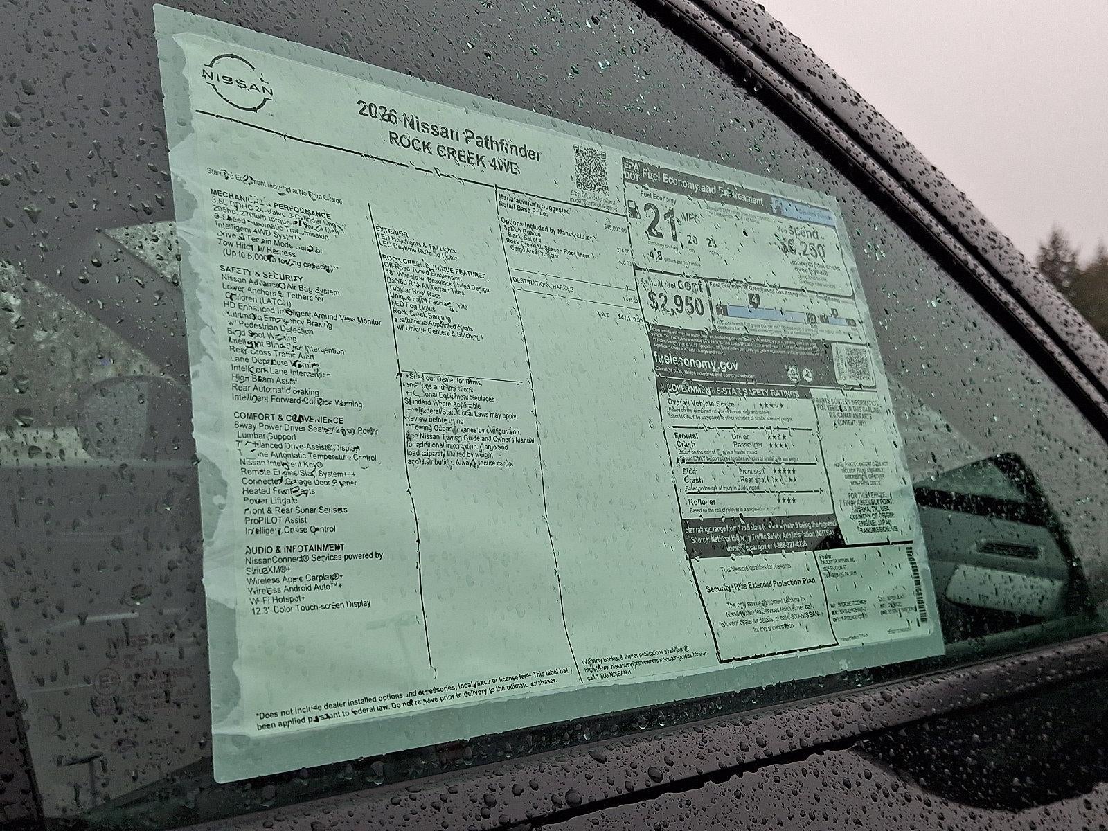 2026 Nissan Pathfinder Rock Creek®