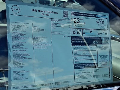 2026 Nissan Pathfinder SL