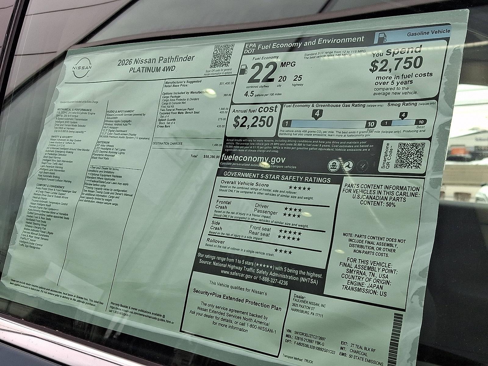 2026 Nissan Pathfinder Platinum