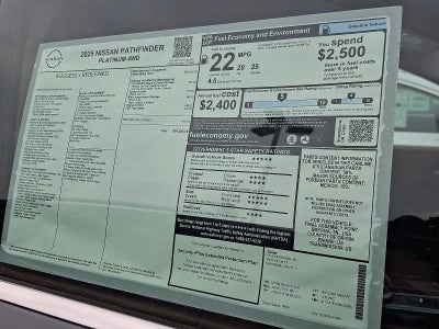 2025 Nissan Pathfinder Platinum