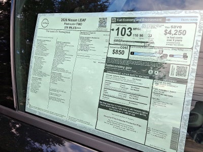 2026 Nissan LEAF Platinum+