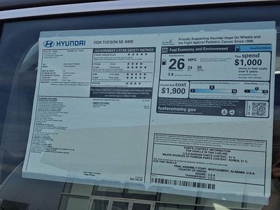 2026 Hyundai TUCSON SE AWD