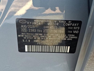 2026 Hyundai SONATA Hybrid Limited