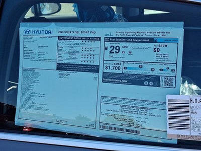 2026 Hyundai SONATA SEL Sport