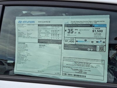 2026 Hyundai ELANTRA SE
