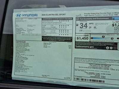 2026 Hyundai ELANTRA SEL Sport