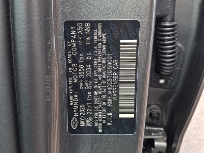 2026 Hyundai ELANTRA SEL Sport Plus