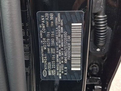 2026 Hyundai ELANTRA Hybrid Blue