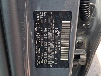 2026 Hyundai ELANTRA Hybrid Limited