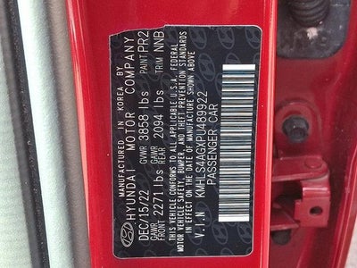 2023 Hyundai ELANTRA SEL IVT Convenience