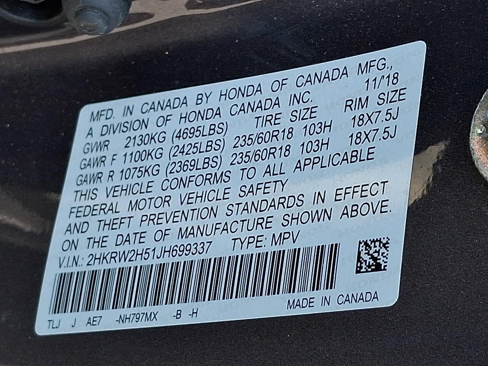 2018 Honda CR-V EX