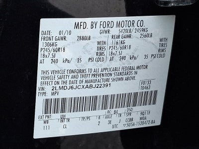 2010 Lincoln MKX FWD 4dr