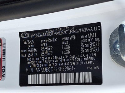 2025 Hyundai TUCSON Limited