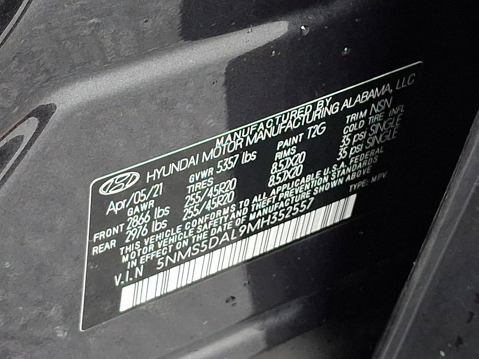 2021 Hyundai SANTA FE Calligraphy