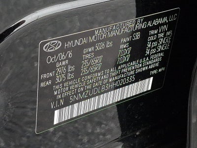 2017 Hyundai Santa Fe Sport 2.4L