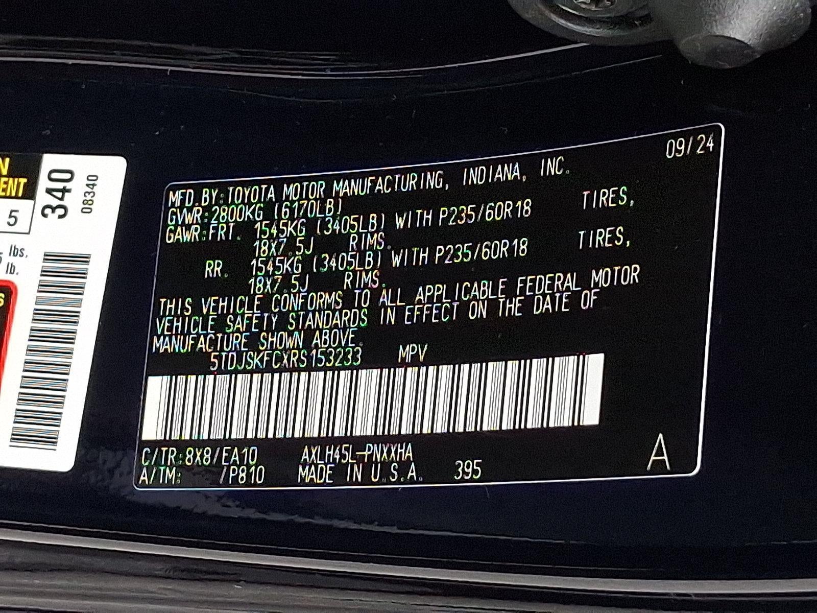 2024 Toyota Sienna XLE