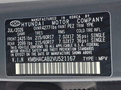 2027 Hyundai KONA SE AWD