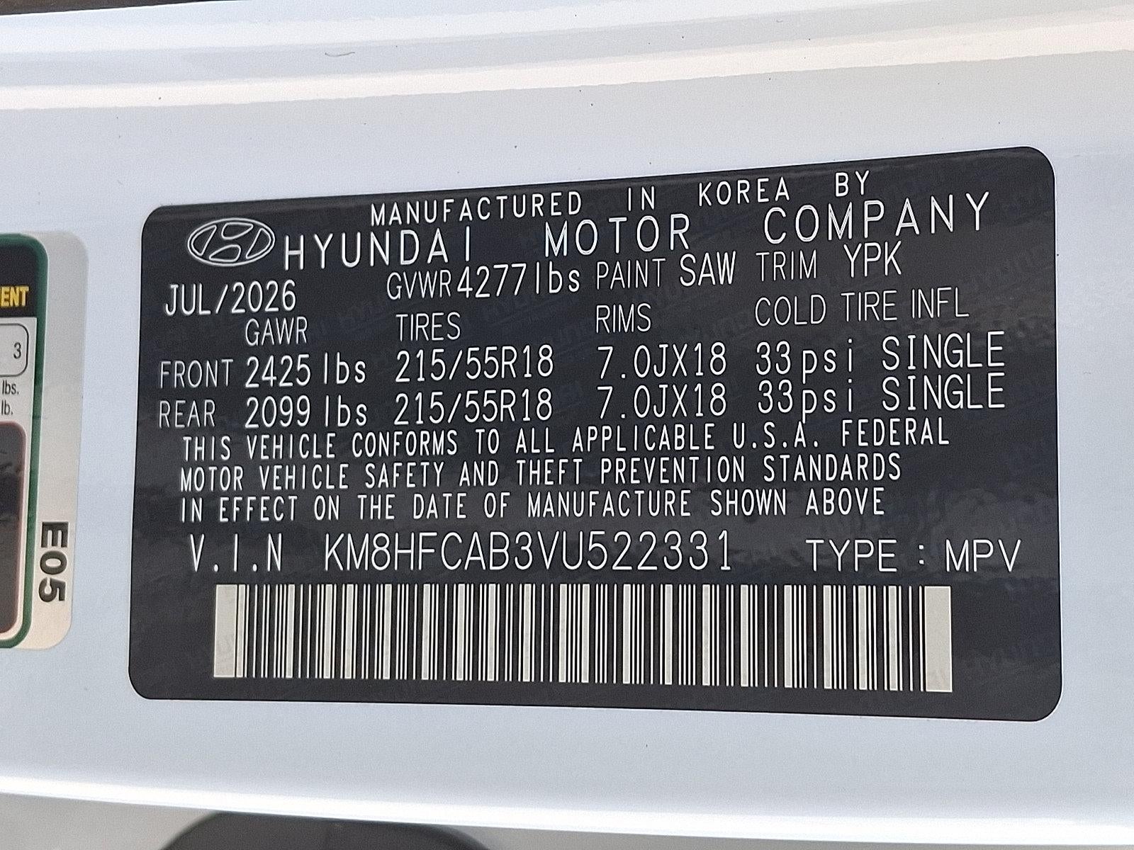 2027 Hyundai KONA SEL Sport AWD