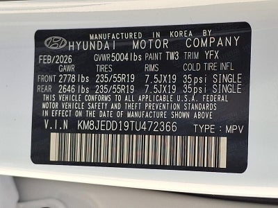 2026 Hyundai TUCSON Hybrid Limited