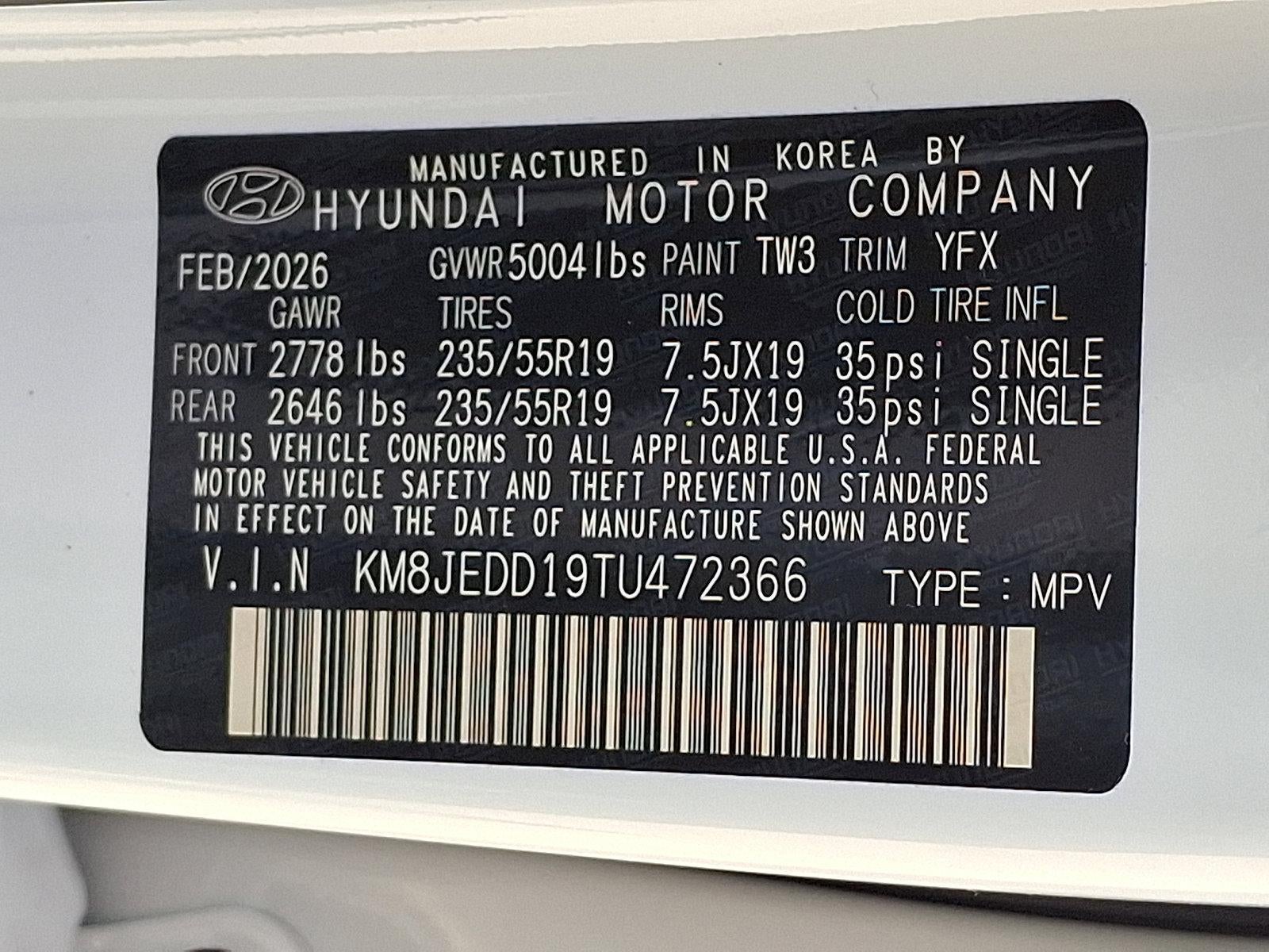 2026 Hyundai TUCSON Hybrid Limited