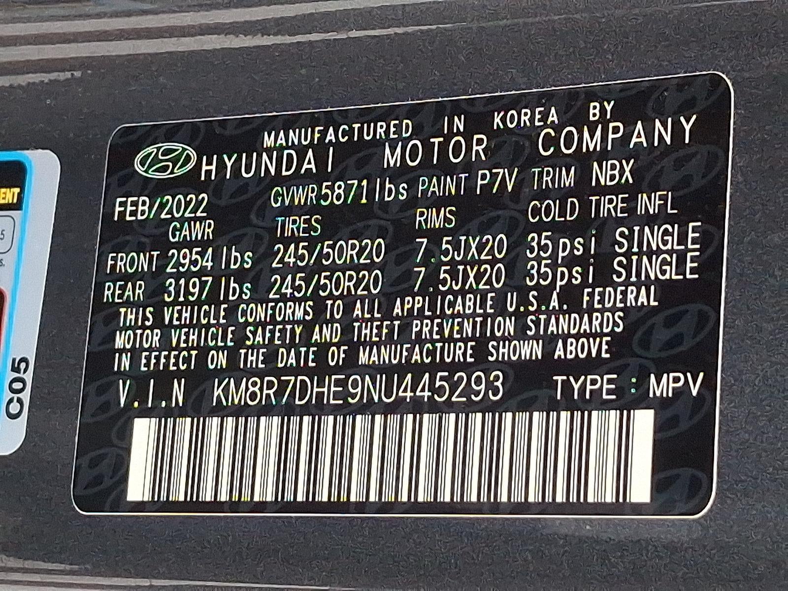 2022 Hyundai PALISADE Calligraphy