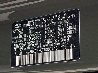 2026 Hyundai PALISADE Limited AWD