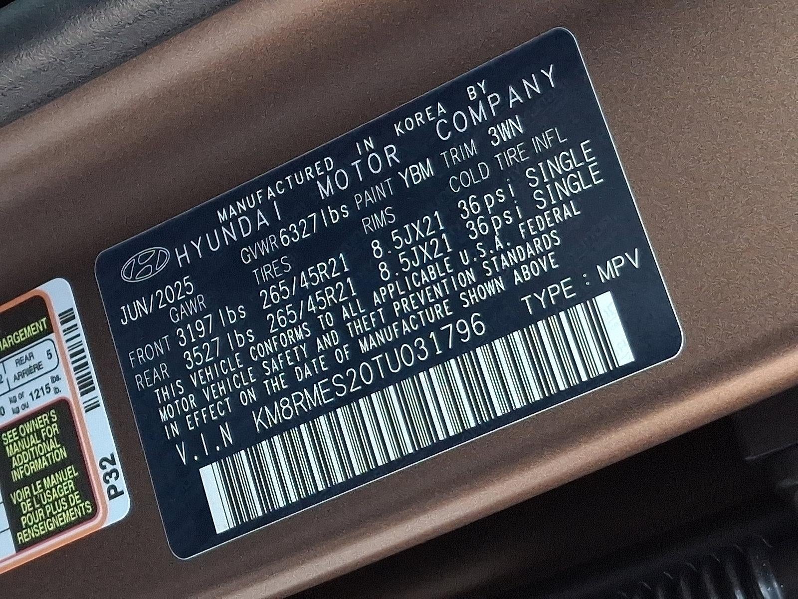 2026 Hyundai PALISADE Calligraphy AWD