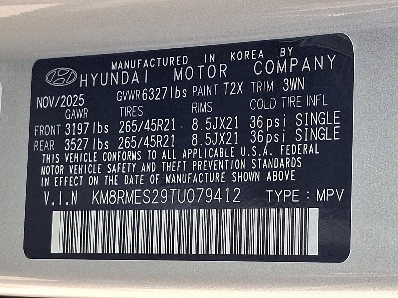 2026 Hyundai PALISADE Calligraphy AWD