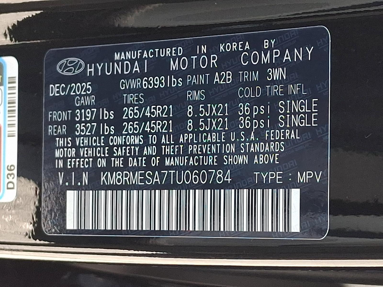 2026 Hyundai Palisade Hybrid Calligraphy