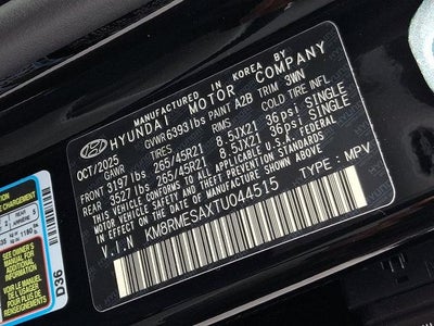 2026 Hyundai Palisade Hybrid Calligraphy