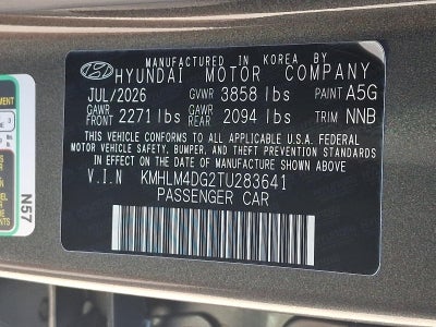 2026 Hyundai ELANTRA SEL Sport Plus