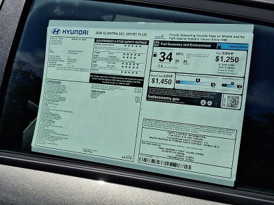 2026 Hyundai ELANTRA SEL Sport Plus