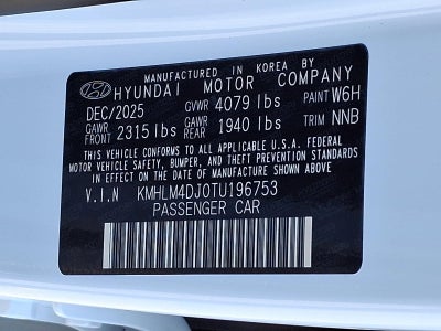 2026 Hyundai ELANTRA Hybrid Blue