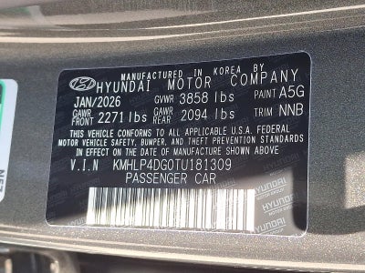 2026 Hyundai ELANTRA Limited