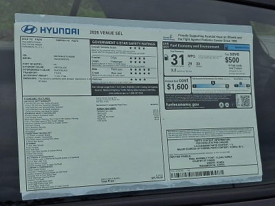2026 Hyundai VENUE SEL