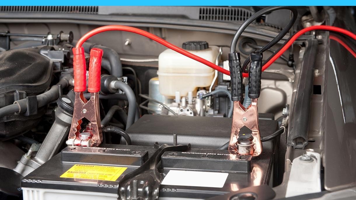 battery with jumper cables