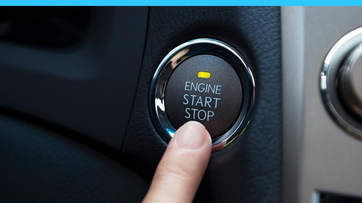 Start button of a car