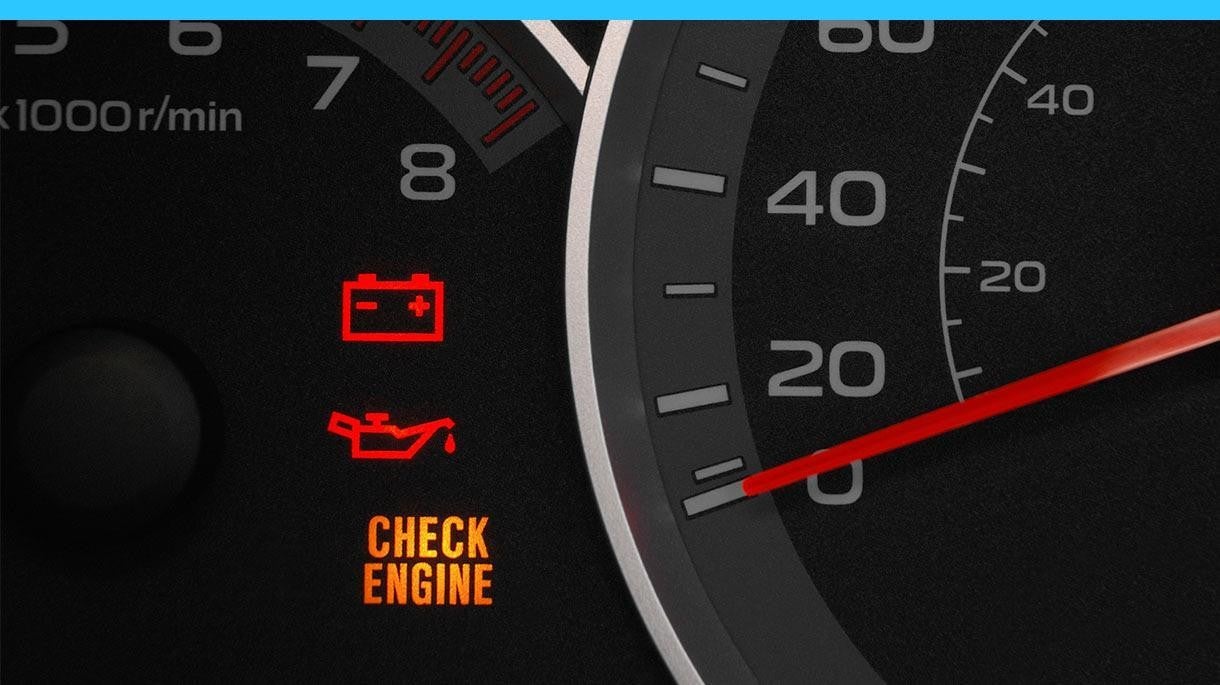 oil light on the dashboard