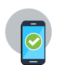 Phone with check mark